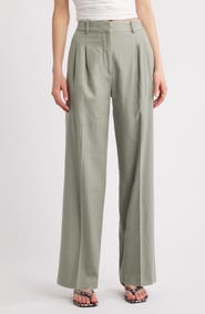 Open Edit Everyday Linen Blend Pants