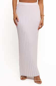 Petal & Pup Kya Rib Knit Cotton Maxi Skirt