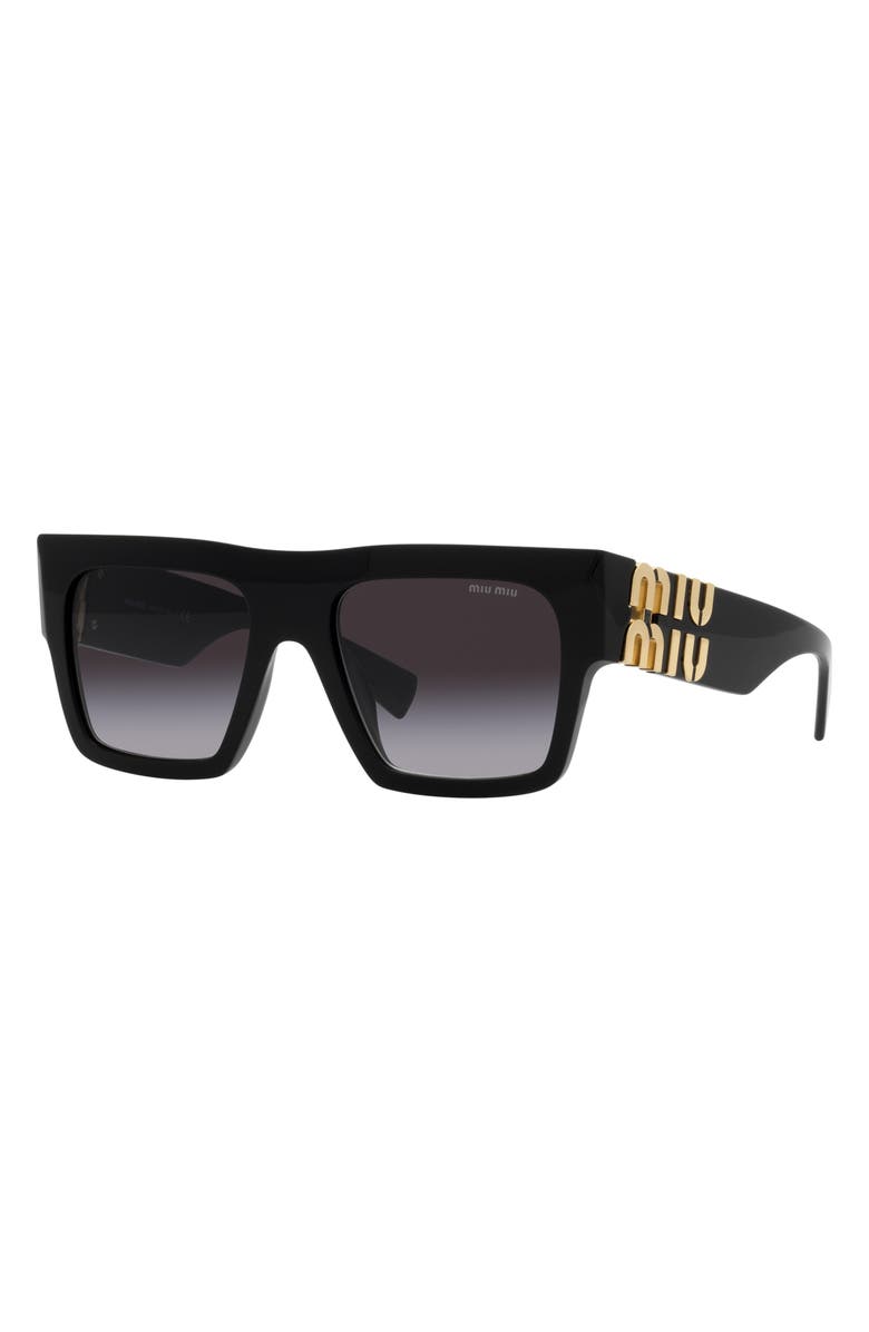 Miu Miu 55mm Gradient Square Sunglasses, Alternate, color,