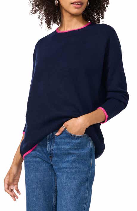 Vince Camuto Tipped Crewneck Sweater