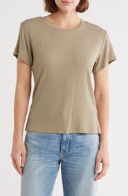 Sweet Romeo Ribbed Crewneck T-Shirt