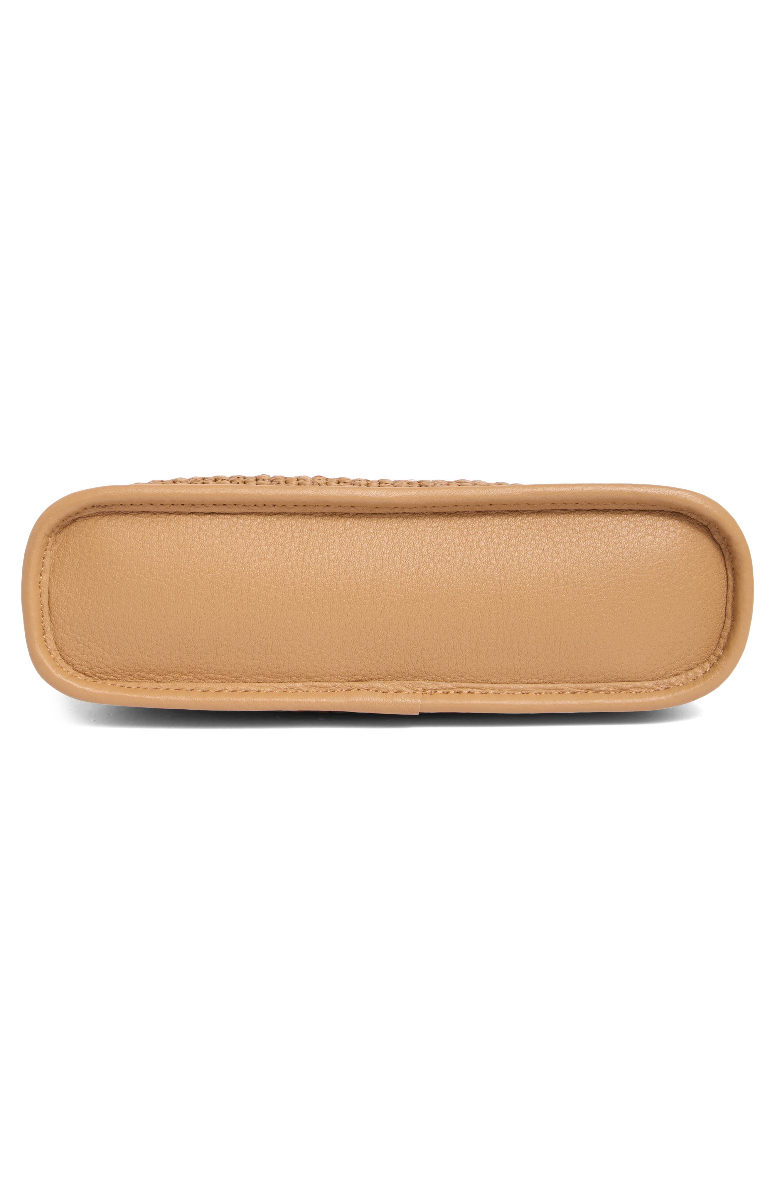 Cadence Straw Crossbody Bag, Alternate, color, SEPIA
