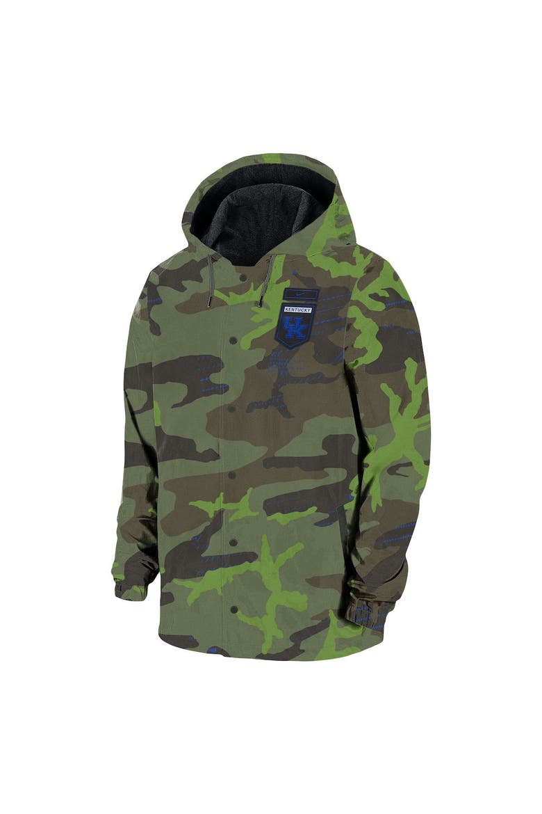 Men's Nike Camo Kentucky Wildcats Hoodie Full-Snap Jacket, Alternate, color, Camo