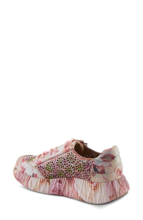 L'artiste By Spring Step Bloomington Platform Sneaker In Blush Multi
