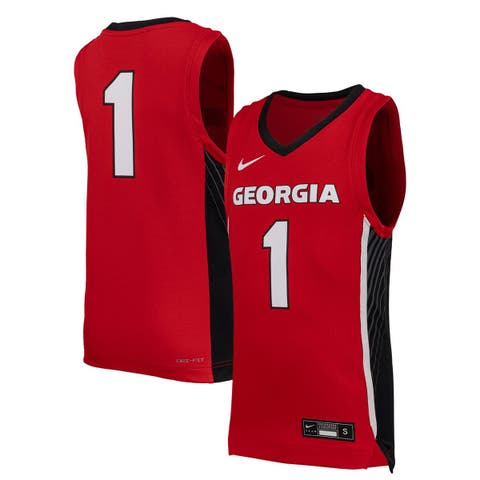 Youth Nike #1 Red Georgia Bulldogs Replica Basketball Jersey