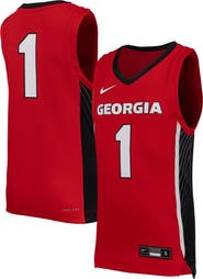Nike Youth Nike #1 Red Georgia Bulldogs Replica Basketball Jersey