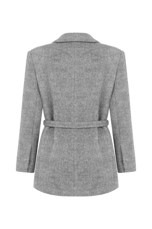 NOCTURNE NOCTURNE SELF-BELTED DOUBLE BREASTED JACKET