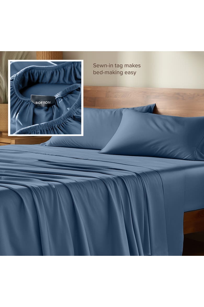 Cooling Rayon Sheet Set - Split Head King, Alternate, color, Coronet Blue