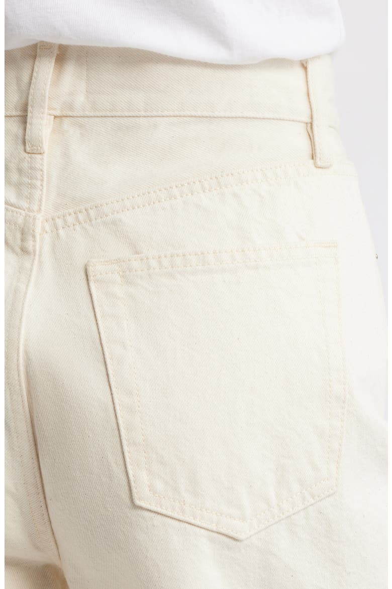 The Timeless Cutoff Denim Shorts, Alternate, color, MILKSHAKE