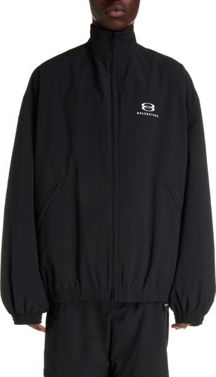 ジャケットその他 BALENCIAGA Black Tech Fabric Oversize Windbreaker Balenciaga Gender Inclusive Oversize Cocoon Kick Technical