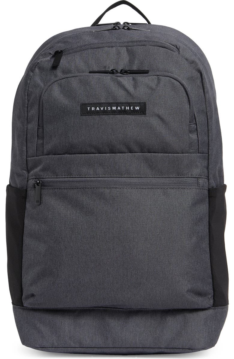 TravisMathew How Do You Do Backpack, Main, color, Ebony