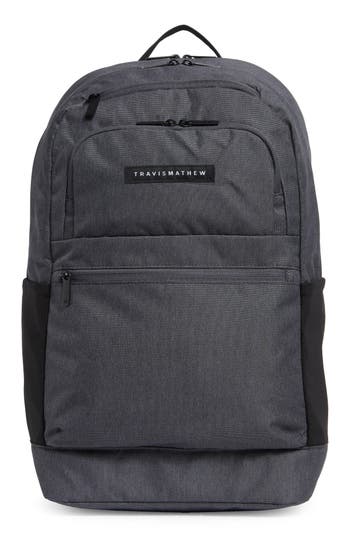 Travismathew Red How Do You Do Backpack In Ebony