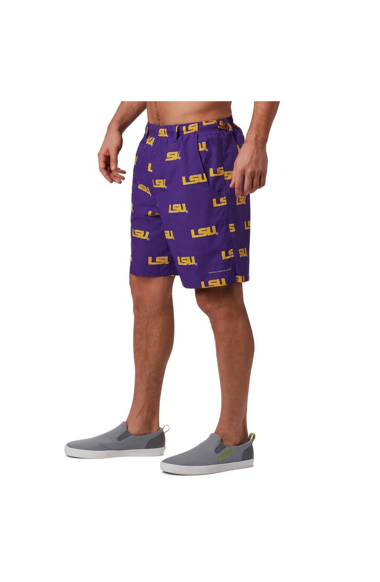 Columbia Men's Columbia Purple LSU Tigers Backcast III Printed Short, Alternate, color, Purple