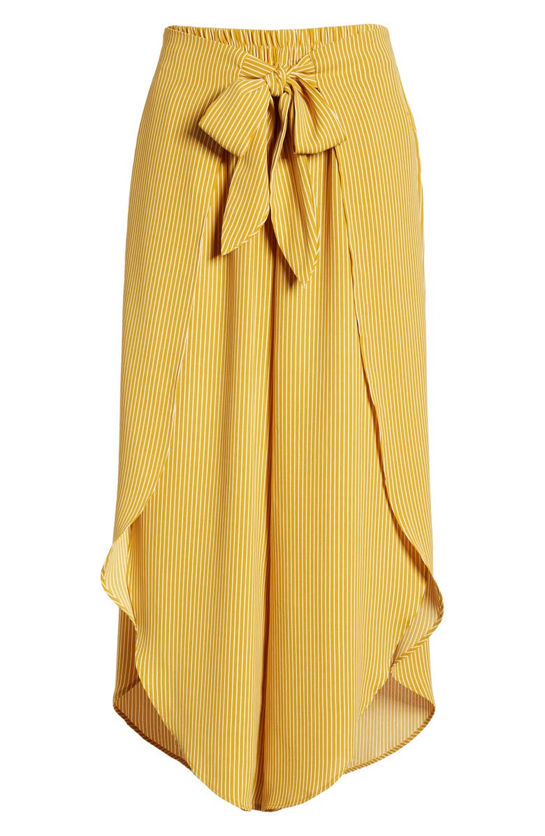 MOON RIVER Tie Front Layered Wide Leg Pants, Alternate, color,