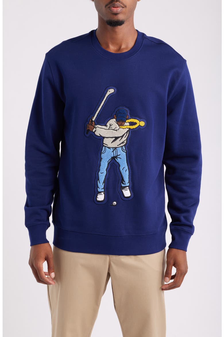 Core Fleece Sweatshirt, Main, color, NAVY