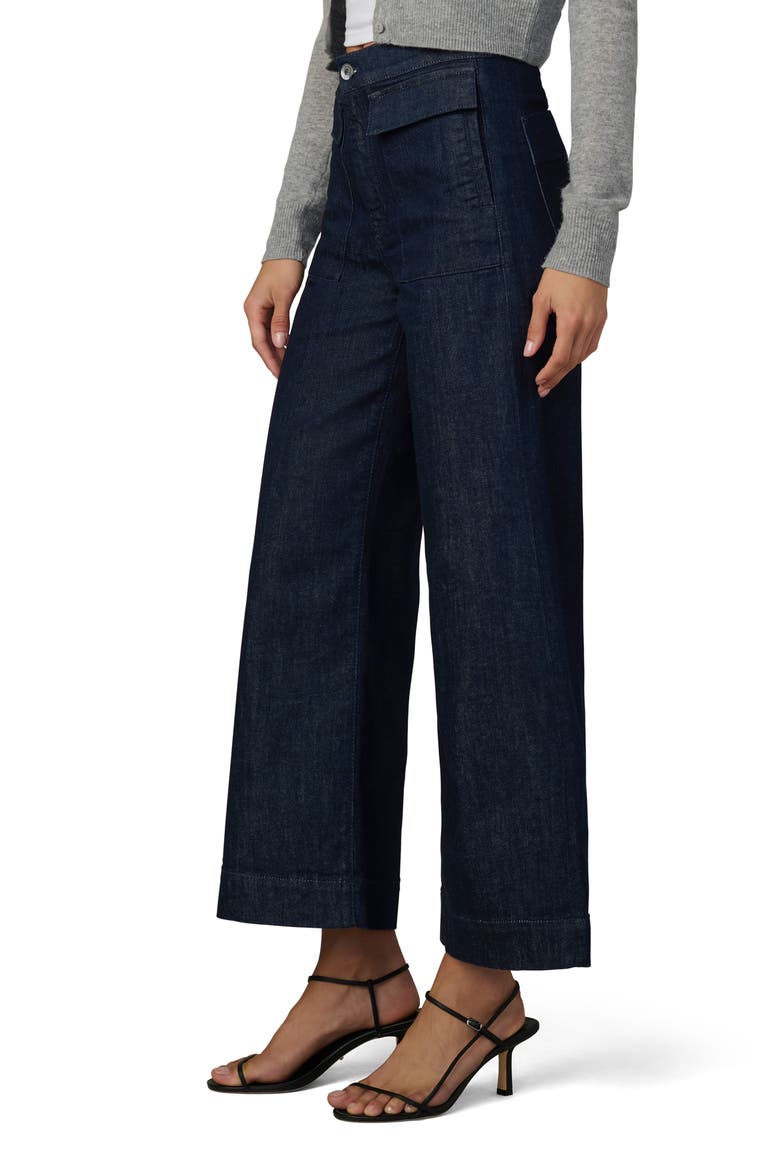 The Irina Patch Pocket Ankle Wide Leg Pants, Alternate, color, RINSE
