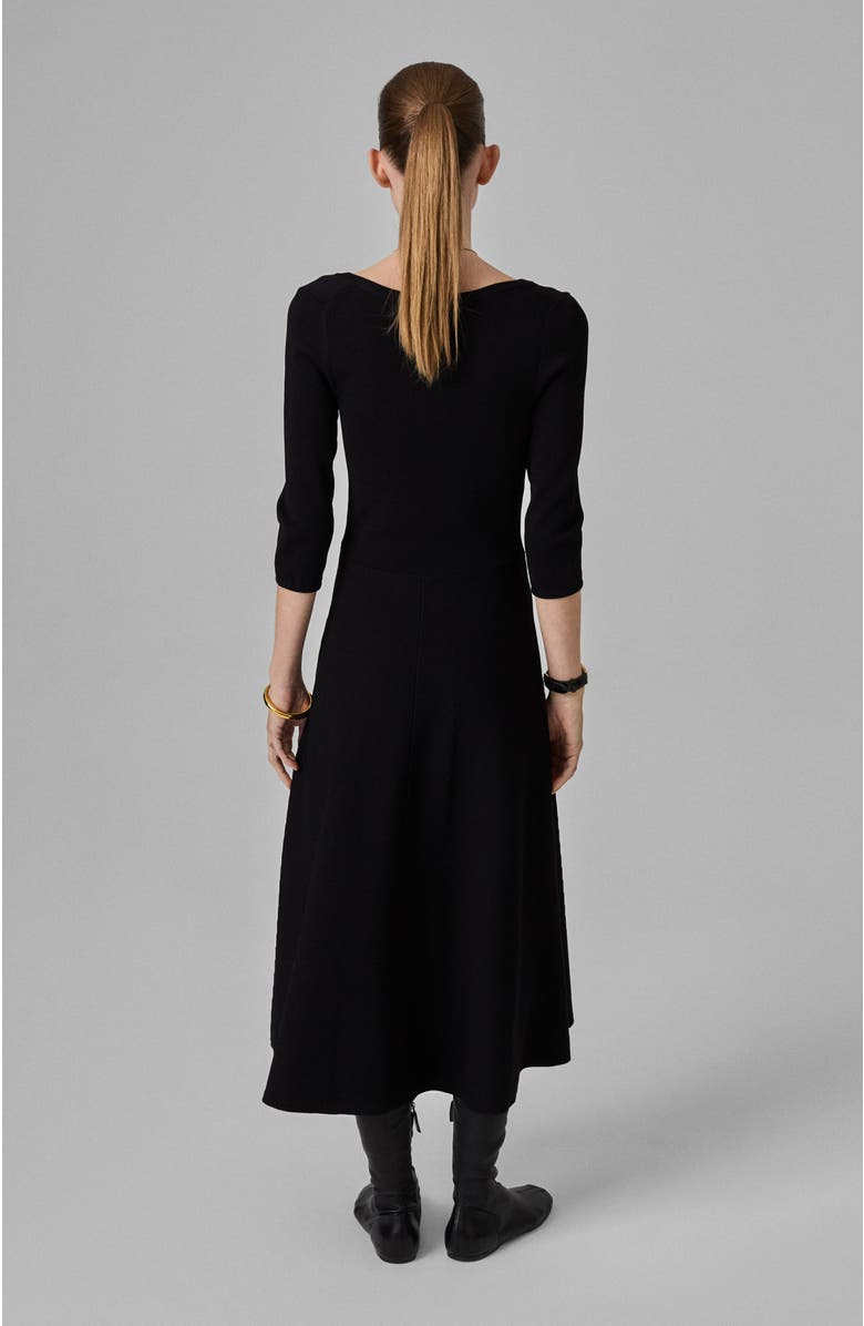 CO V Neck A-Line Knit Dress, Alternate, color, 