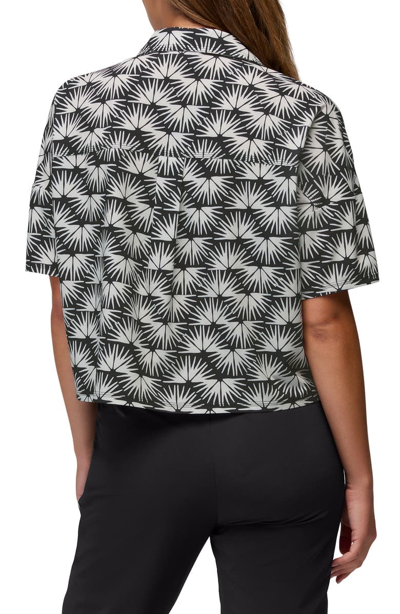 prAna Railay Crop Button-Up Shirt, Alternate, color, Black Sunburst