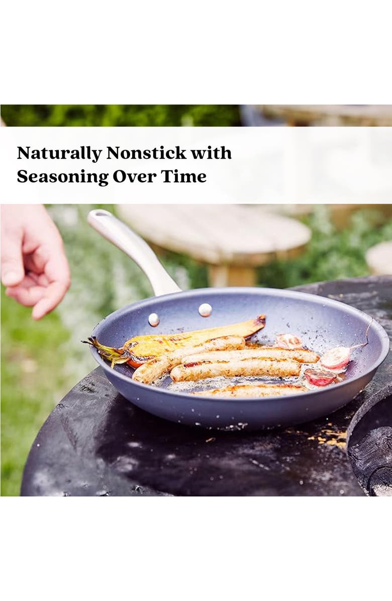 Alva Black Angus Carbon Steel Frying Pan, Alternate, color, Blue 11-Inch