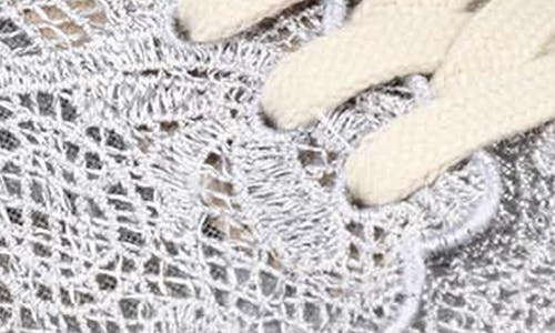 Dolce Vita Dayana Lace Sneaker In Dusty Blue Lace