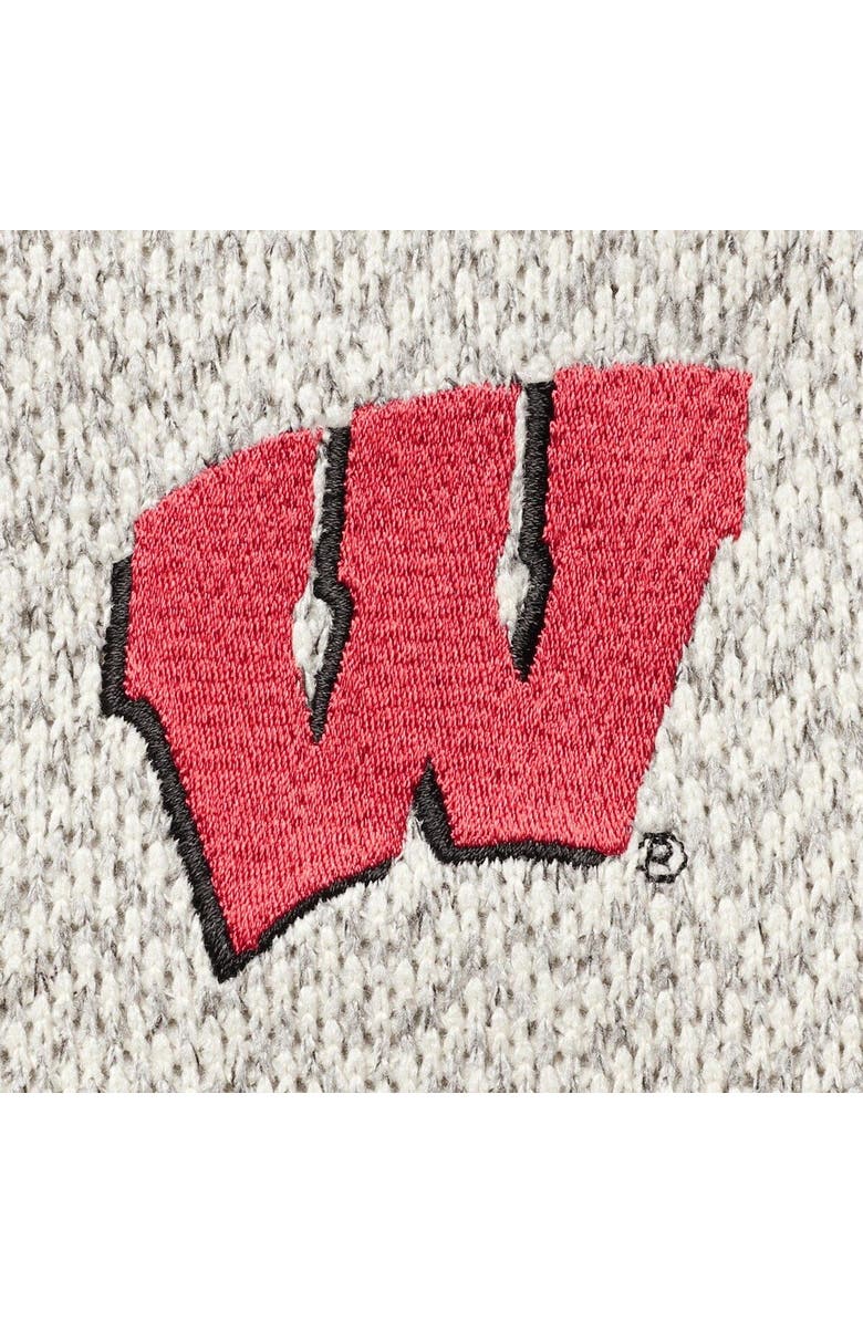 Columbia Women's Columbia Cream Wisconsin Badgers Darling Days Raglan Fleece Pullover Hoodie, Alternate, color,