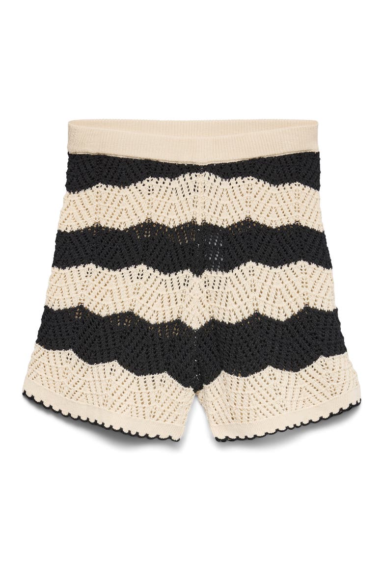 Golden Cove Cotton Knit Shorts, Alternate, color, BIRCH W. BLACK