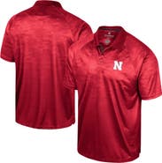 COLOSSEUM Men's Colosseum Scarlet Nebraska Huskers Honeycomb Raglan Polo