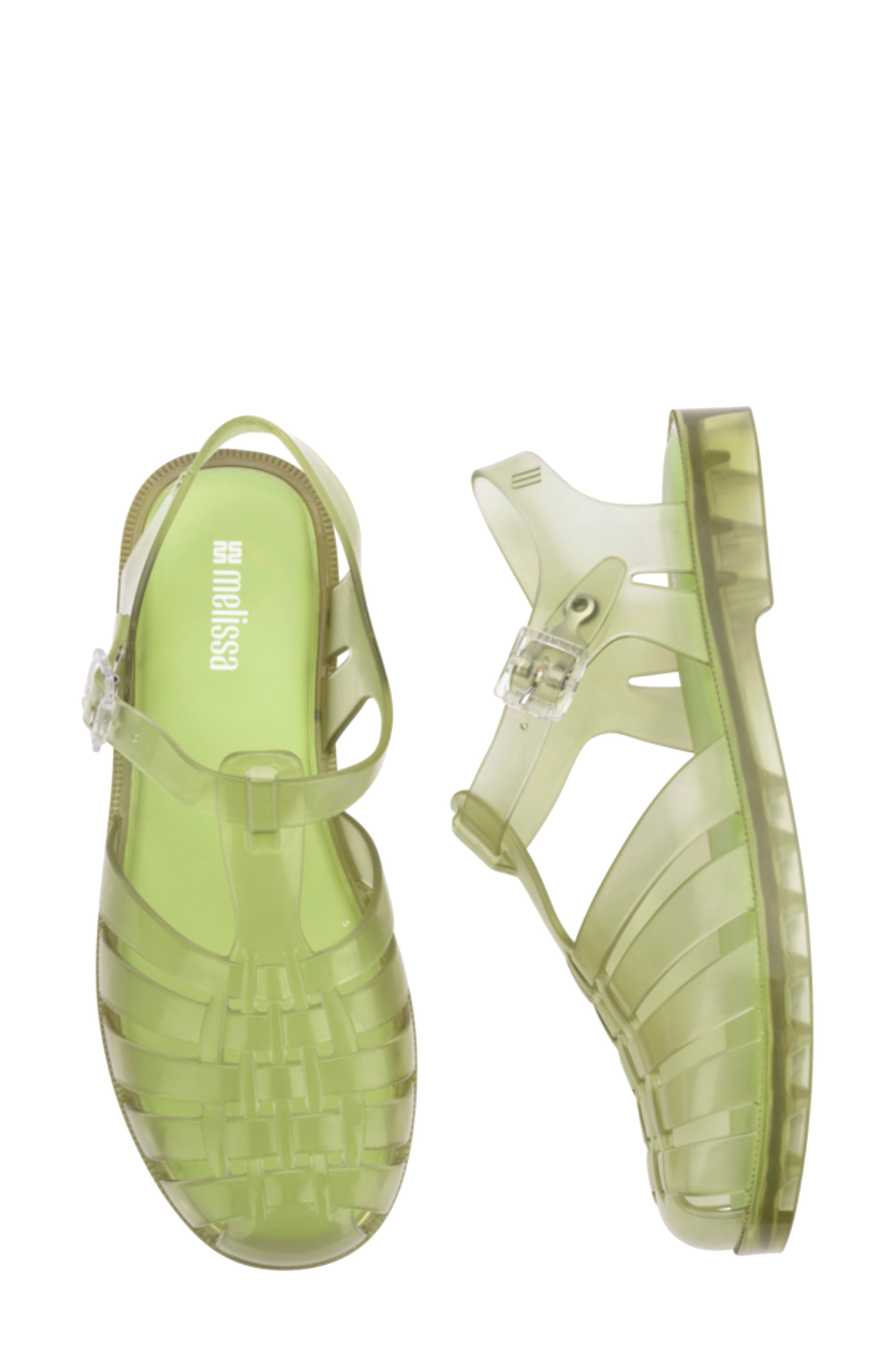Possession Jelly Fisherman Sandal, Alternate, color, TRANSP GREEN