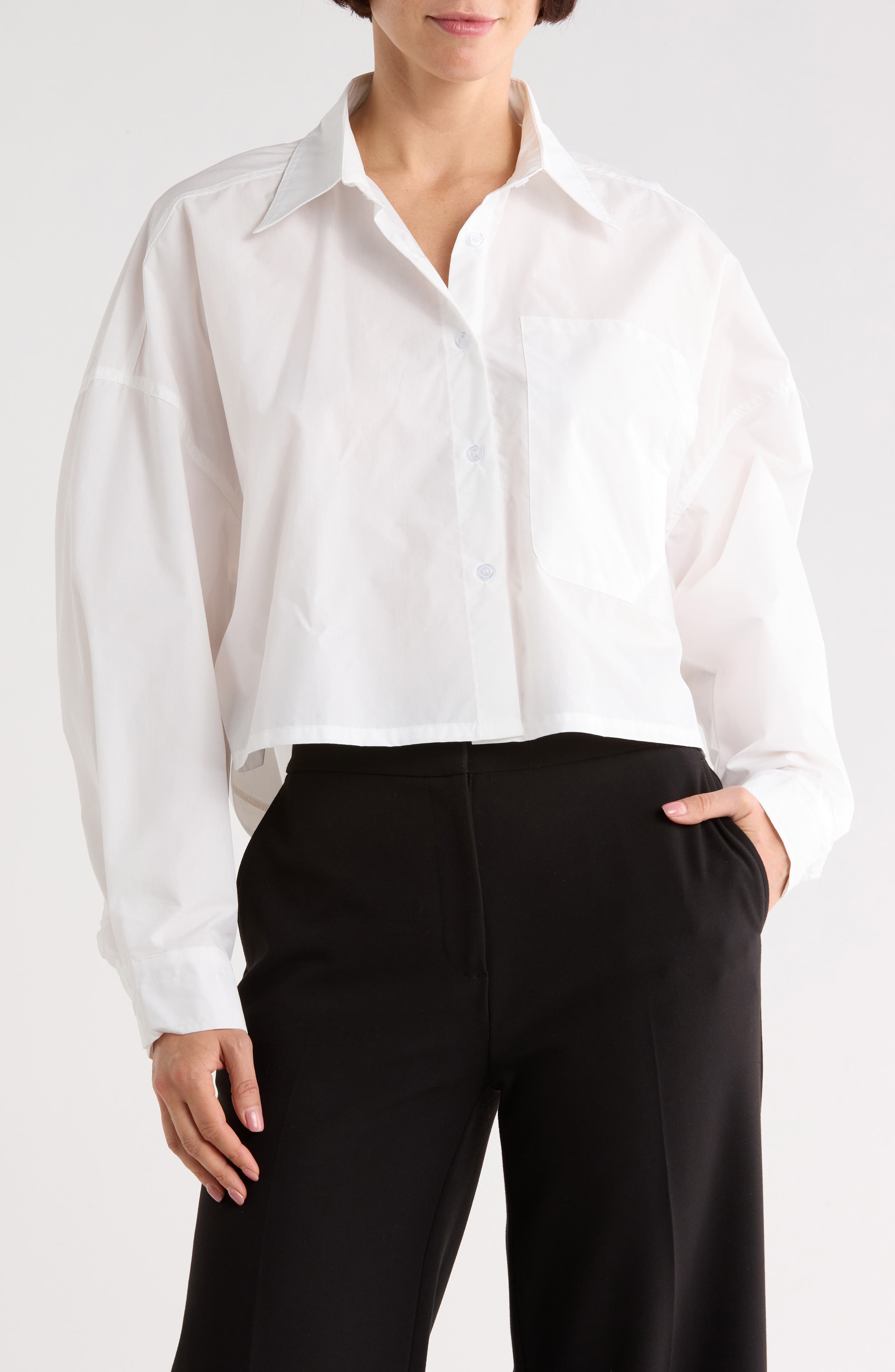 PATRIZIA LUCA Cropped Cocoon Shirt
