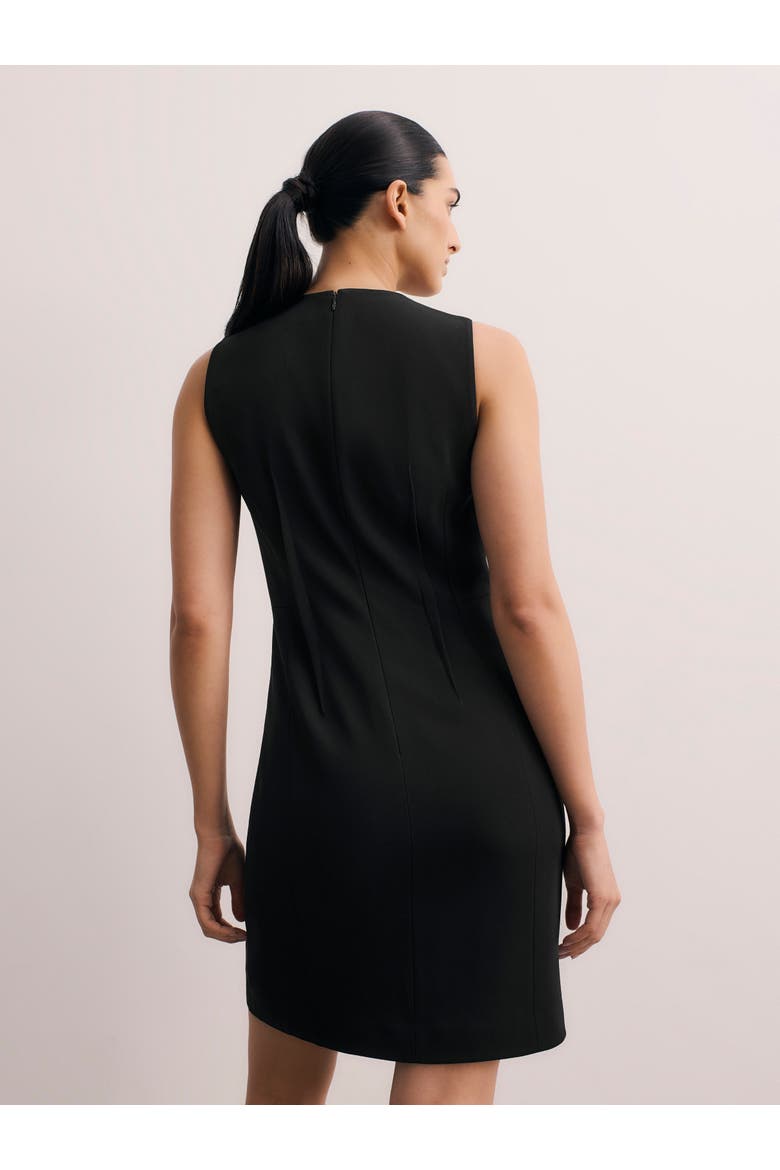 Sanmero Clever Crepe Dress, Alternate, color, Black