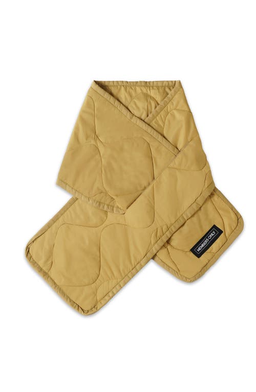 Members Only Quilted Scarf In Yellow