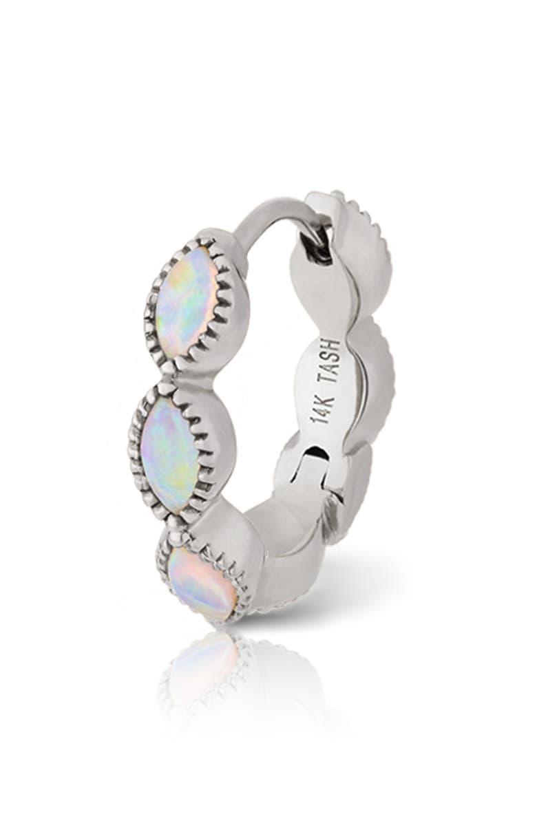 MARIA TASH 9.5mm Scalloped Marquise Opal Eternity Earring, Main, color,