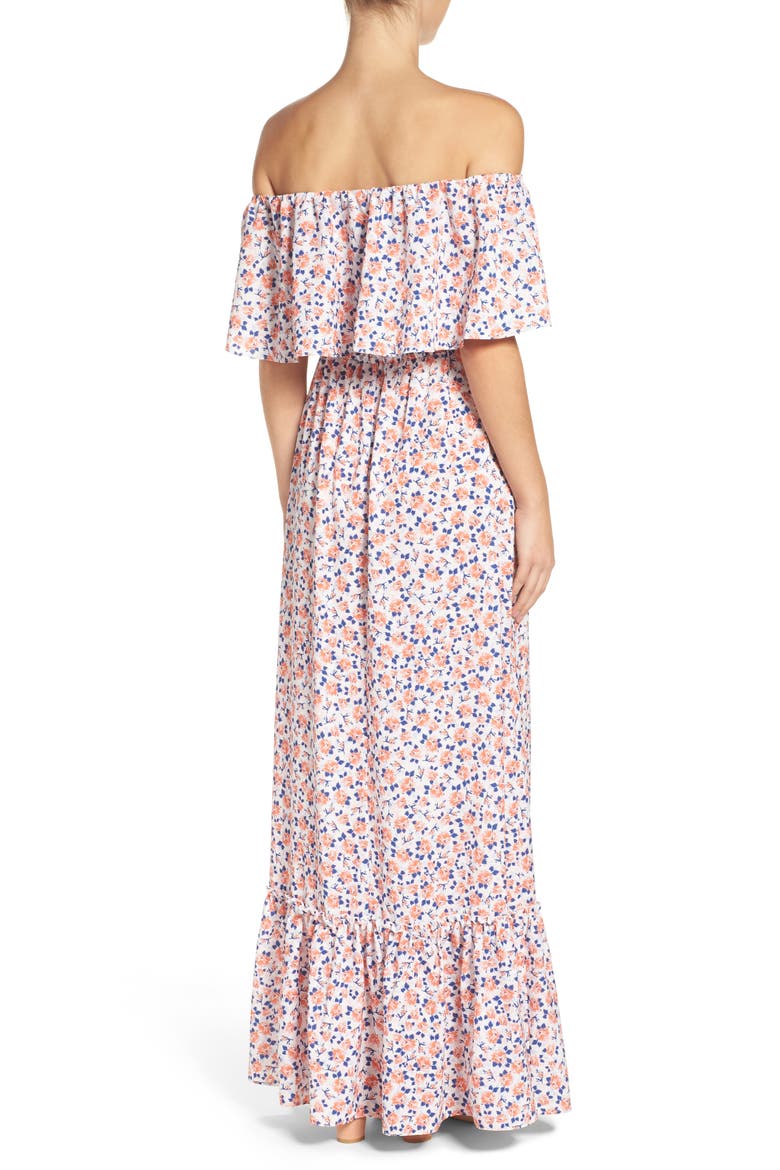 Tiered Maxi Dress, Alternate, color, DITSY ROSE