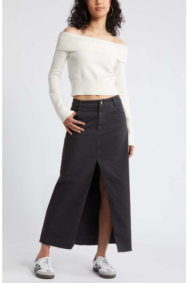 Off the Shoulder Sweater, Alternate, color, IVORY