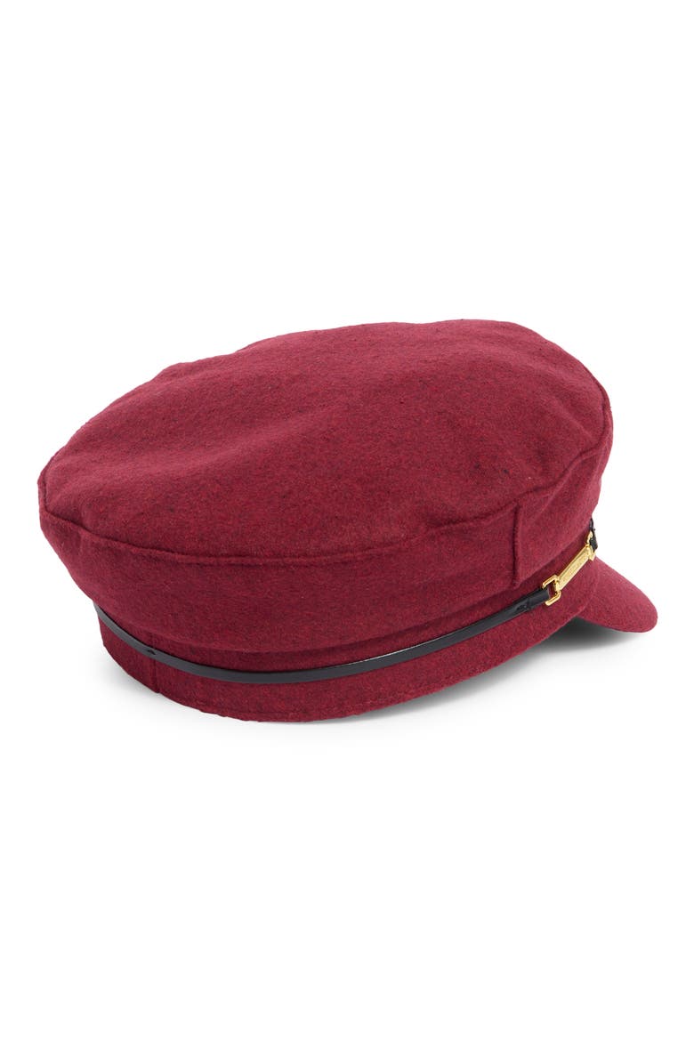 Solid Skipper Cap, Alternate, color, WINE