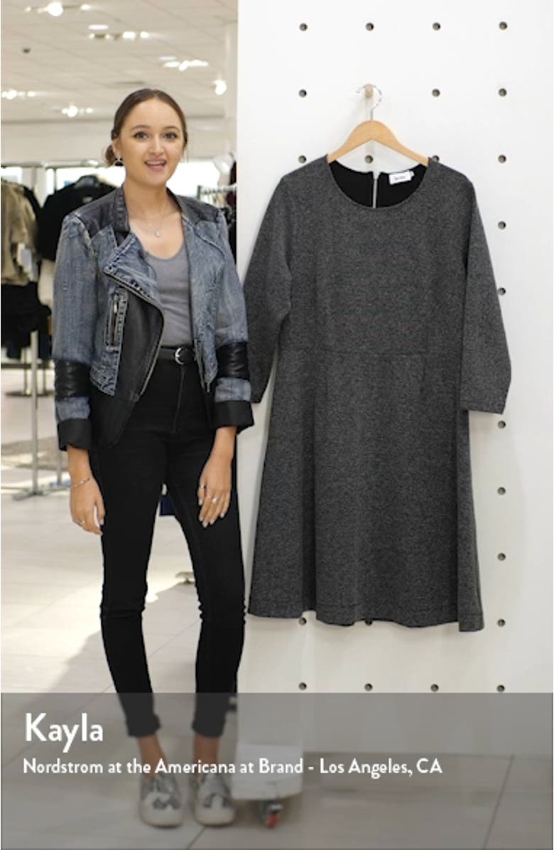 Carly Jacquard Fit & Flare Dress, sales video thumbnail