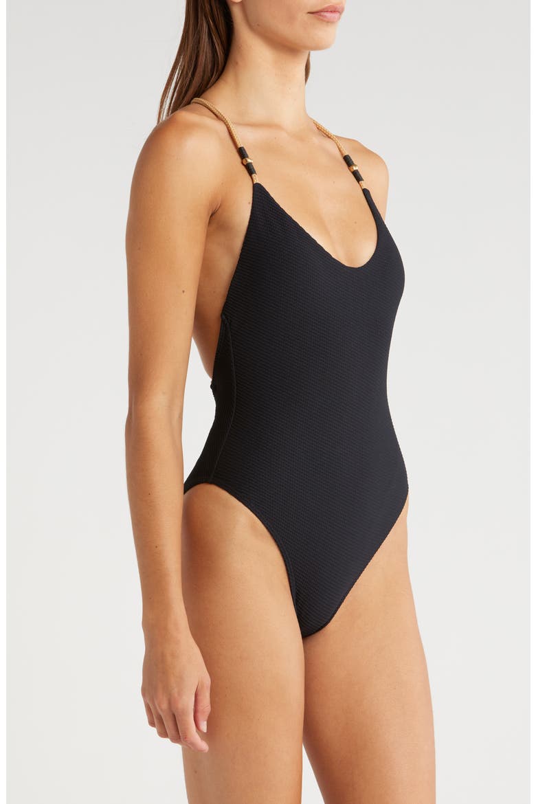 Maiori Layla One-Piece Swimsuit, Alternate, color, BLACK