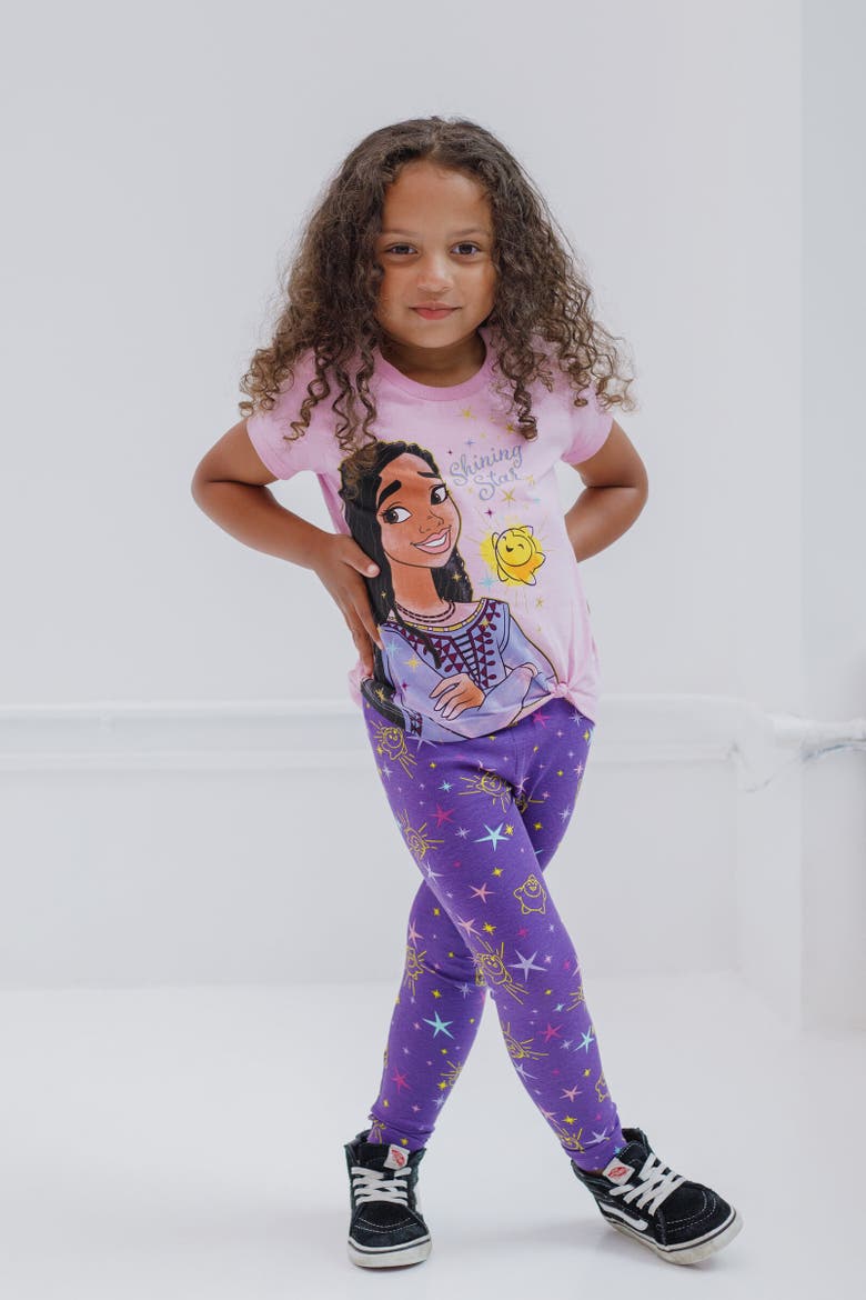 Wish T-Shirt & Leggings Set, Alternate, color, Purple
