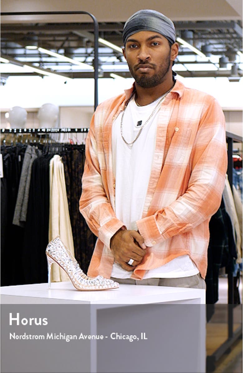 Bonnie Crystal Studded Translucent Pump, sales video thumbnail