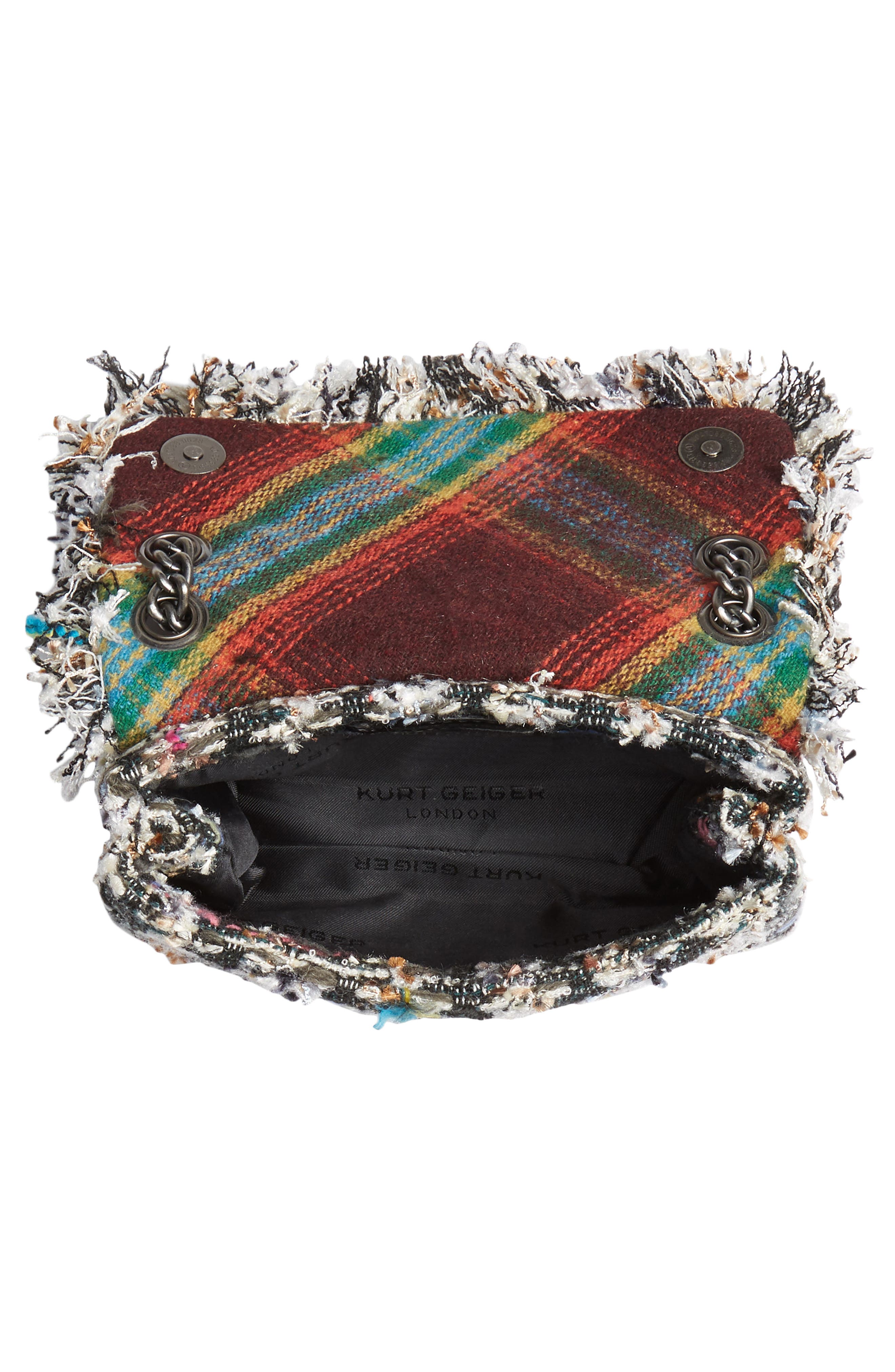 Kurt Geiger London Mini Kensington-X Tweed Shoulder Bag, Alternate, color, 