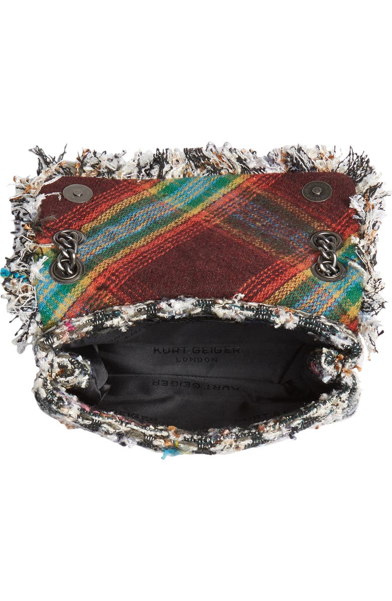 Kurt Geiger London Mini Kensington-X Tweed Shoulder Bag, Alternate, color,