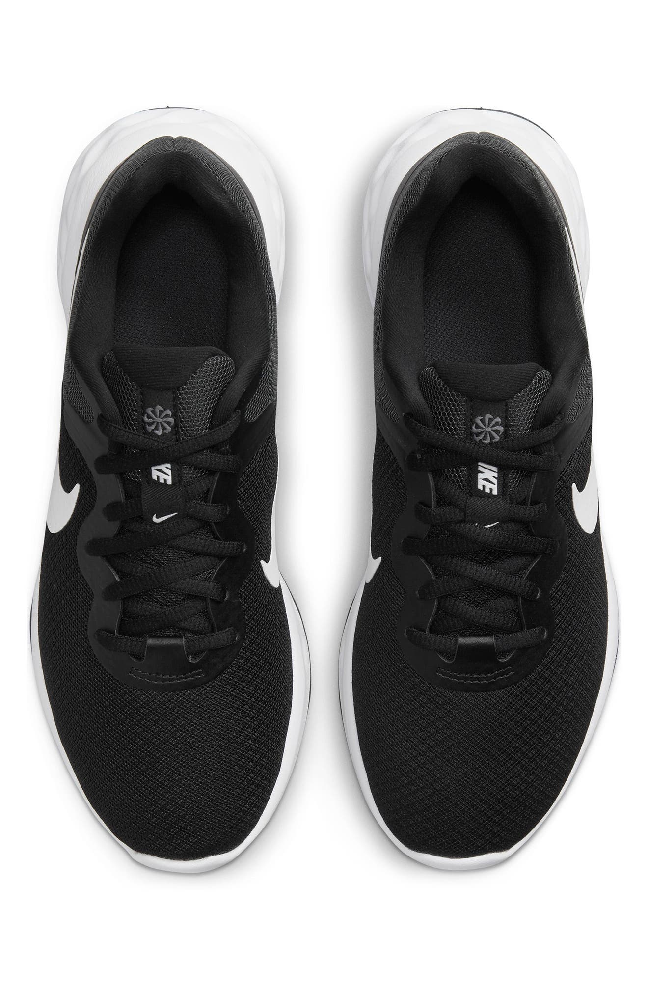 Nike Revolution 6 Running Shoe, Alternate, color, Black/White