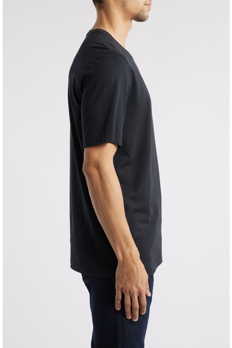 Essential Pima Cotton & Modal T-Shirt, Alternate, color, BLACK