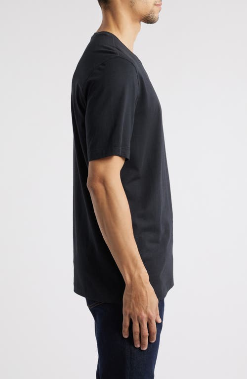 Johnston & Murphy Essential Pima Cotton & Modal T-shirt In Black