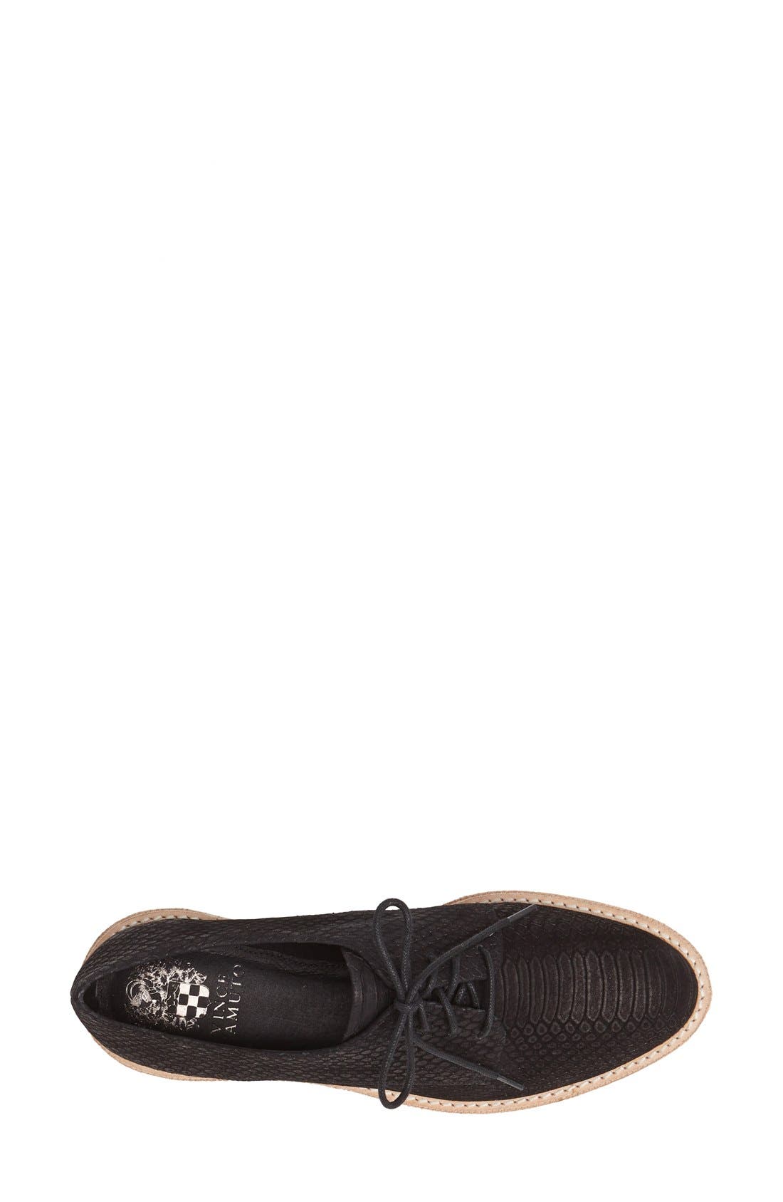 'Nilee' Flat, Alternate, color, BLACK NUBUCK SNAKE