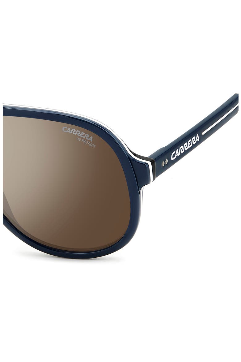 Sport 59mm Pilot Sunglasses, Alternate, color, BLUE/ SILVER SP
