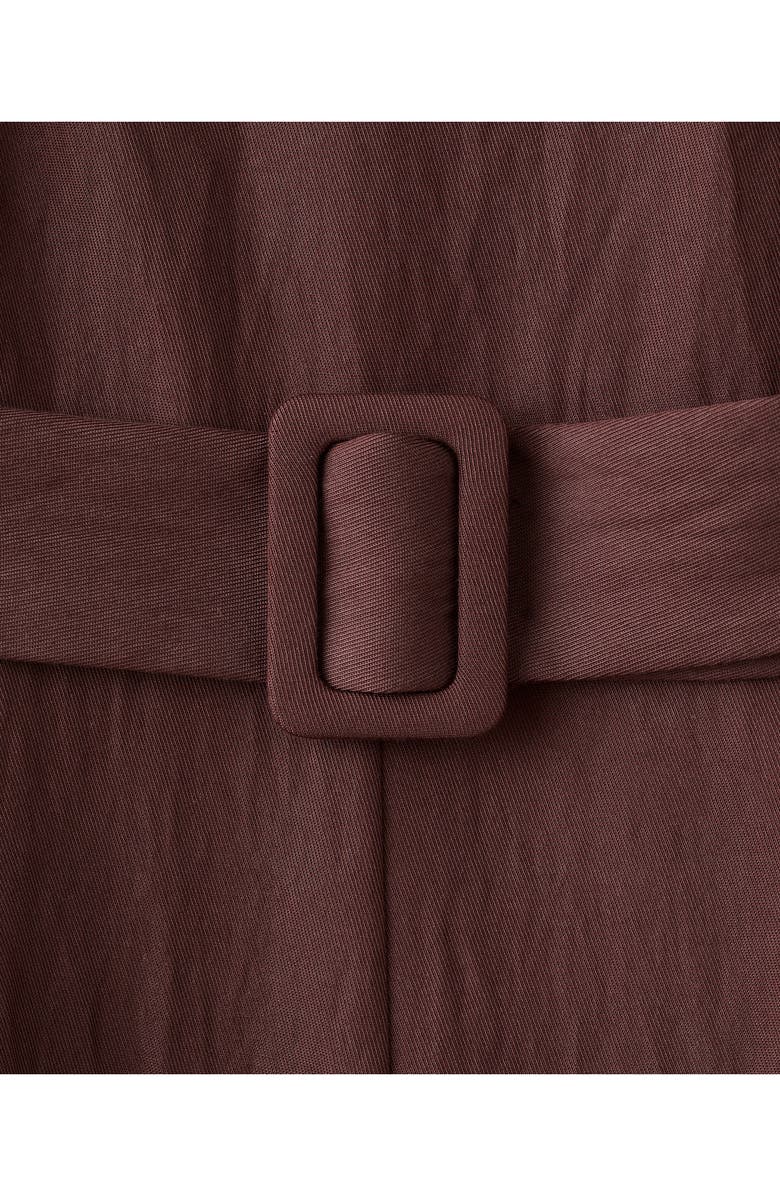 MANGO Sleeveless Belted Jumpsuit, Alternate, color, Brown