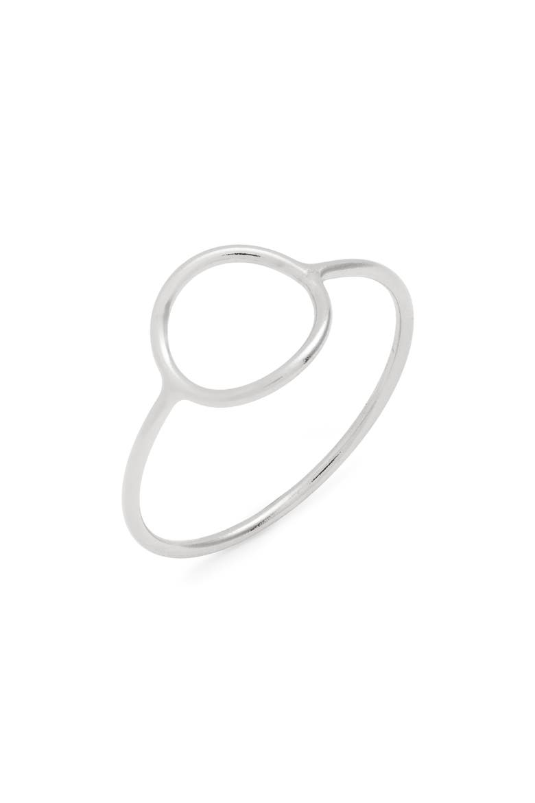 Open Circle Ring, Main, color, STERLING SILVER