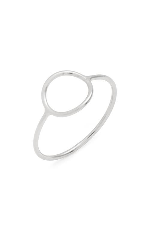 Nashelle Open Circle Ring In Sterling Silver