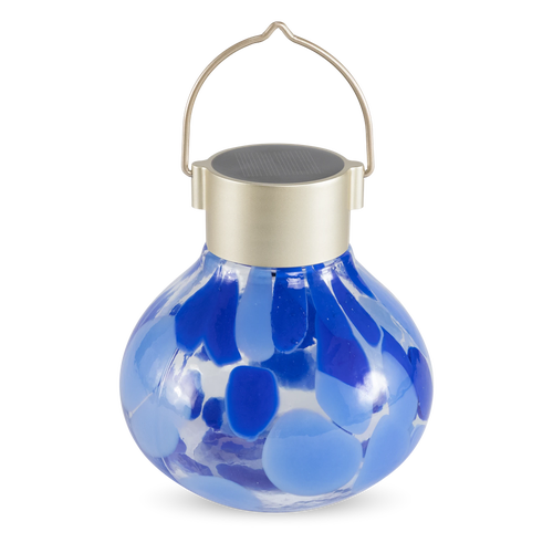 Allsop Home & Garden Tea Solar Lanterns Handblown Glass in Periwinkle at Nordstrom